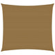 VidaXL Zonnezeil 160 g m² 6x6 m HDPE taupe