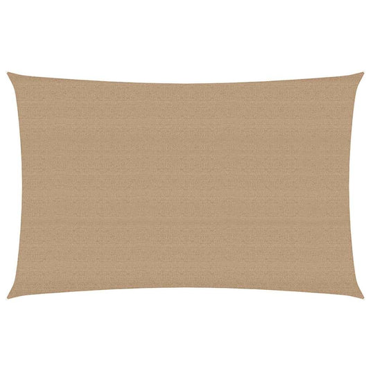 Vidaxl zonnezeil 160 g m² 3x5 m hdpe taupe