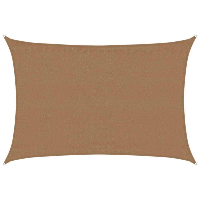 Afbeelding laden in galerijviewer, Vidaxl zonnezeil 160 g m² 3,5x4,5 m hdpe taupe
