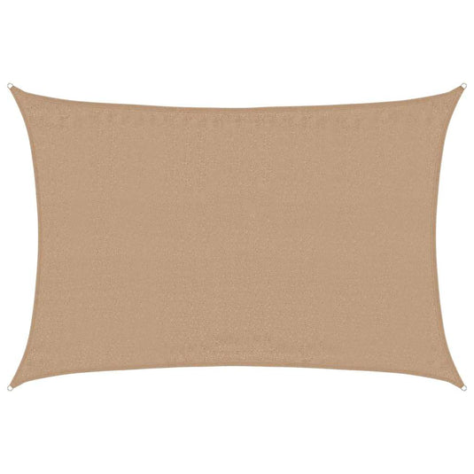 Vidaxl zonnezeil 160 g m² 4x5 m hdpe taupe