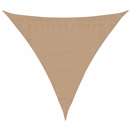 Vidaxl zonnezeil 160 g m² 3,6x3,6x3,6 m hdpe taupe