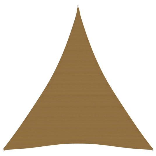 VidaXL Zonnezeil 160 g m² 4x5x5 m HDPE taupe
