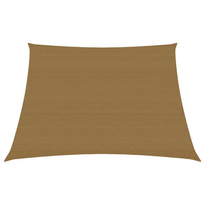 VidaXL Zonnezeil 160 g m² 4 5x3 m HDPE taupe