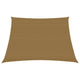 VidaXL Zonnezeil 160 g m² 4 5x3 m HDPE taupe