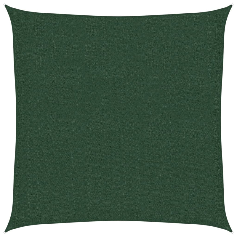 Afbeelding laden in galerijviewer, Vidaxl zonnezeil 160 g m² 2,5x2,5 m hdpe donkergroen
