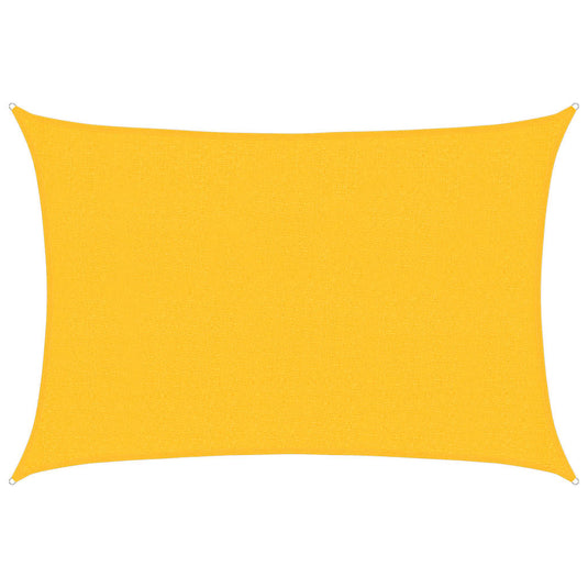 Vidaxl zonnezeil 160 g m² 2,5x4 m hdpe geel