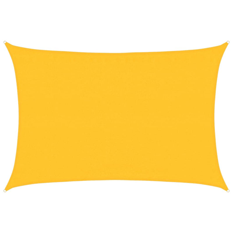 Afbeelding laden in galerijviewer, Vidaxl zonnezeil 160 g m² rechthoekig 3,5x4,5 m hdpe geel
