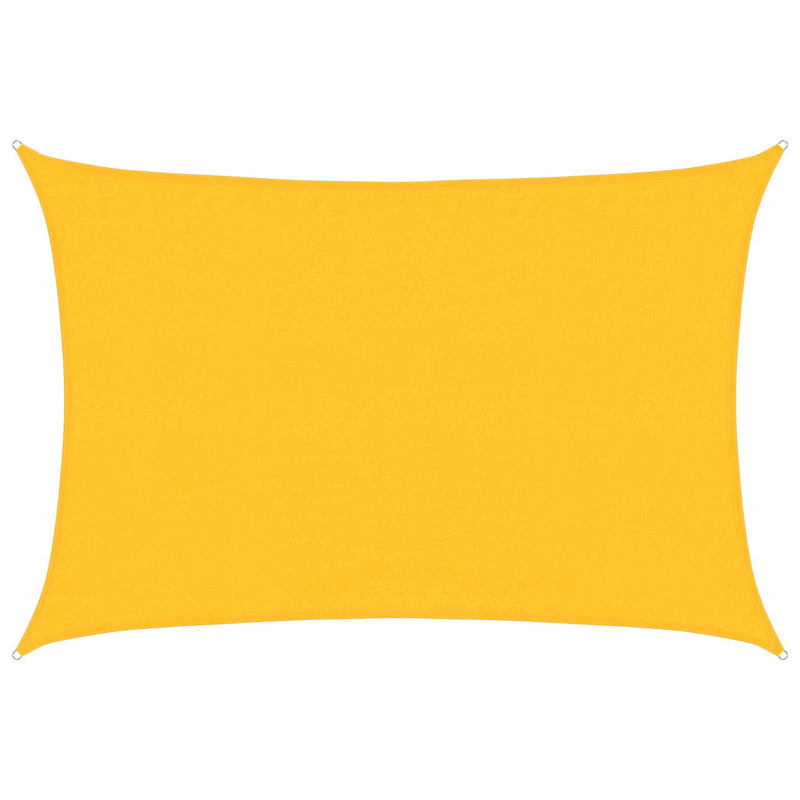 Afbeelding laden in galerijviewer, Vidaxl zonnezeil 160 g m² rechthoekig 3,5x5 m hdpe geel
