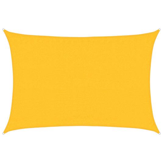 Vidaxl zonnezeil 160 g m² rechthoekig 3,5x5 m hdpe geel