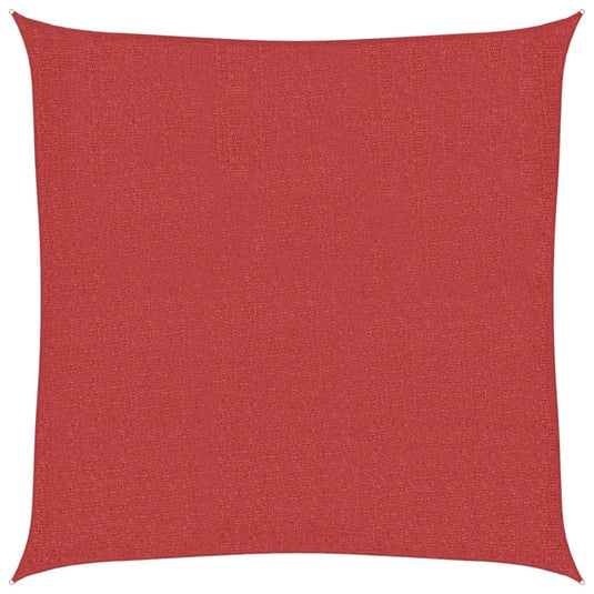 Vidaxl zonnezeil 160 g m² 3x3 m hdpe rood