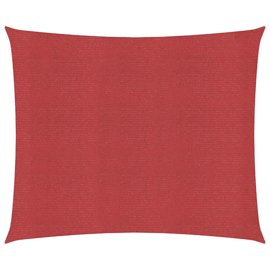 Vidaxl zonnezeil 160 g m² 4,5x4,5 m hdpe rood