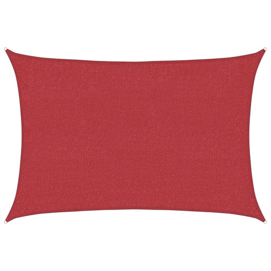 Vidaxl zonnezeil 160 g m² 3x4,5 m hdpe rood