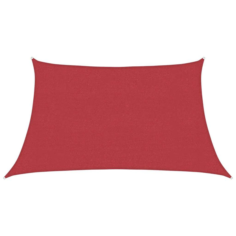 Afbeelding laden in galerijviewer, Vidaxl zonnezeil 160 g m² 3 4x2 m hdpe rood
