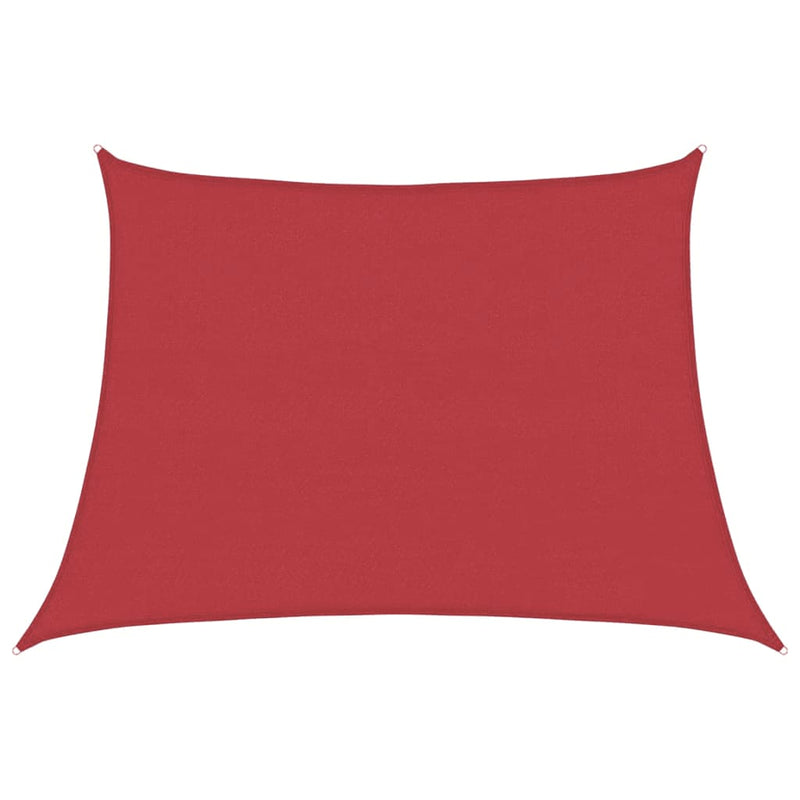 Afbeelding laden in galerijviewer, Vidaxl zonnezeil 160 g m² 4 5x3 m hdpe rood
