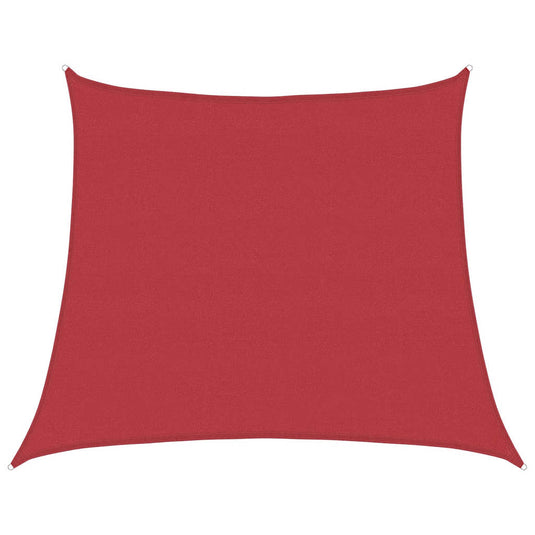 Vidaxl zonnezeil 160 g m² 4 5x4 m hdpe rood