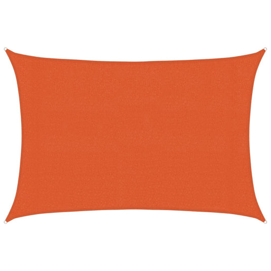 Vidaxl zonnezeil 160 g m² rechthoekig 3x5 m hdpe oranje