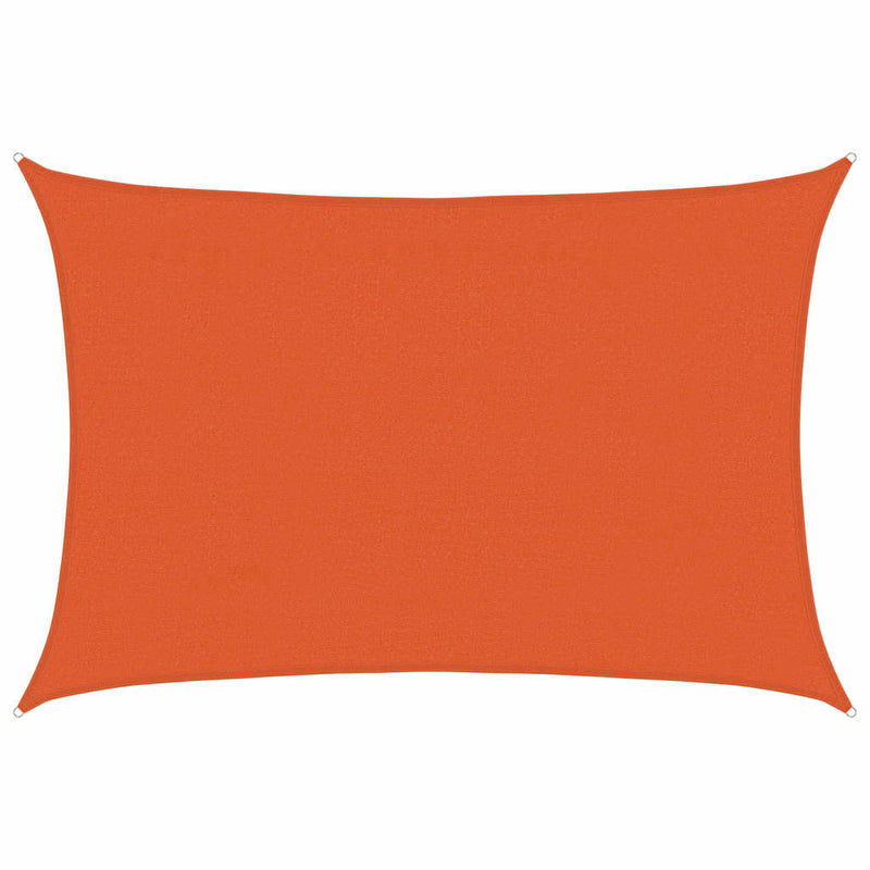 Afbeelding laden in galerijviewer, Vidaxl zonnezeil 160 g m² rechthoekig 4x5 m hdpe oranje
