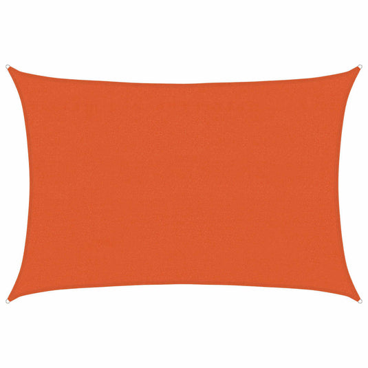 Vidaxl zonnezeil 160 g m² rechthoekig 4x5 m hdpe oranje