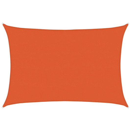 Vidaxl zonnezeil 160 g m² rechthoekig 5x7 m hdpe oranje