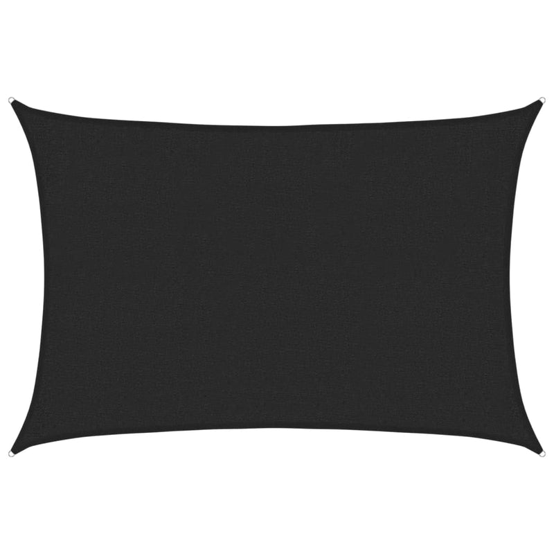 Afbeelding laden in galerijviewer, Vidaxl zonnezeil 160 g m² 2x3 m hdpe zwart
