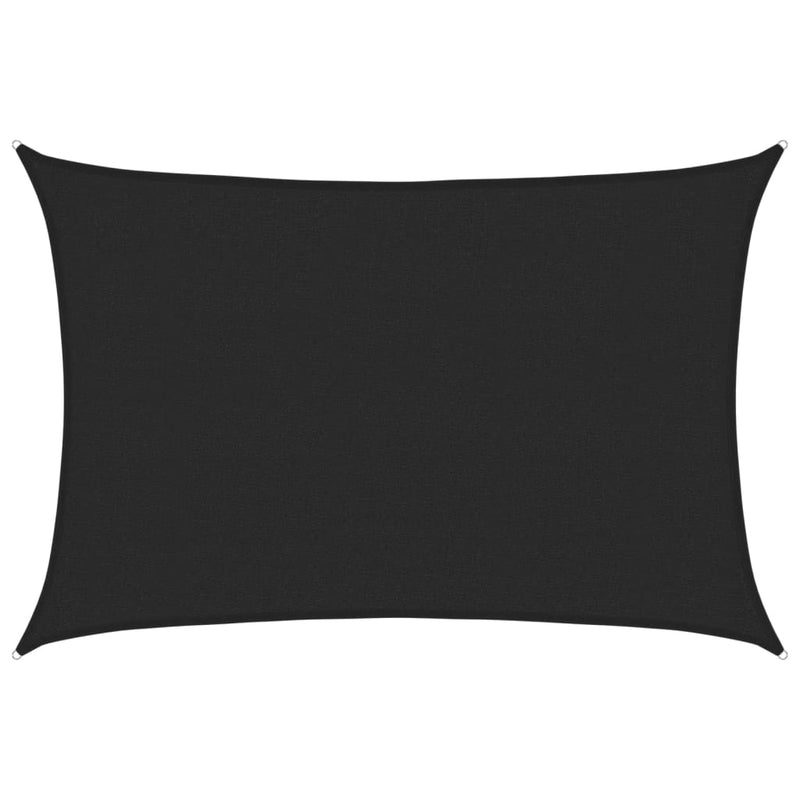 Afbeelding laden in galerijviewer, Vidaxl zonnezeil 160 g m² 2,5x3,5 m hdpe zwart
