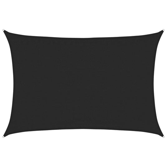 Vidaxl zonnezeil 160 g m² 3,5x5 m hdpe zwart