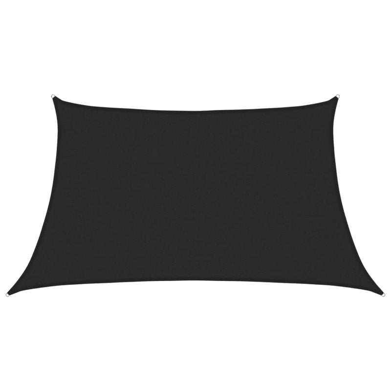 Afbeelding laden in galerijviewer, Vidaxl zonnezeil 160 g m² 3 4x2 m hdpe zwart
