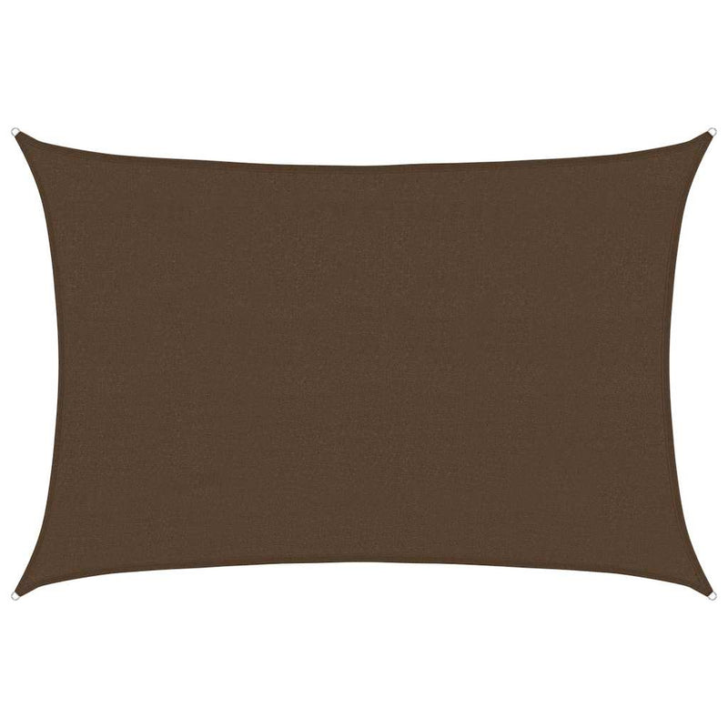 Afbeelding laden in galerijviewer, Vidaxl zonnezeil 160 g m² 4x6 m hdpe bruin
