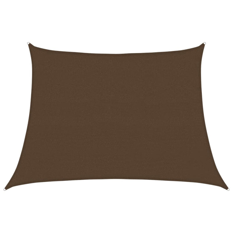 Afbeelding laden in galerijviewer, Vidaxl zonnezeil 160 g m² 4 5x3 m hdpe bruin
