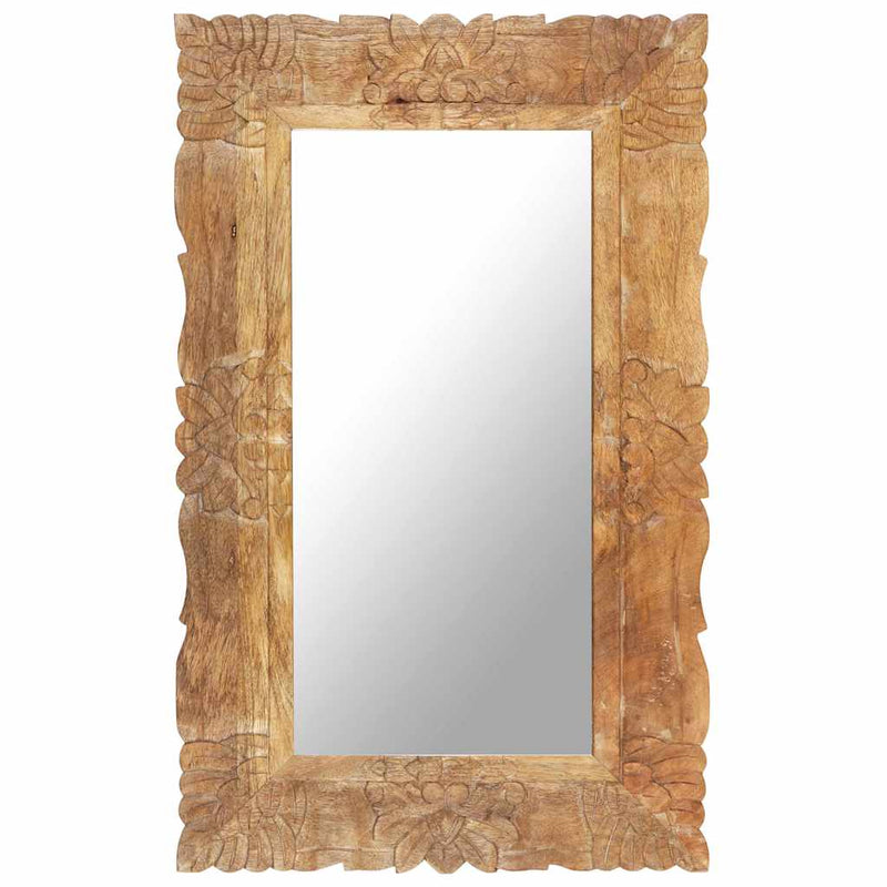 Afbeelding laden in galerijviewer, Vidaxl spiegel 80x50 cm massief mangohout
