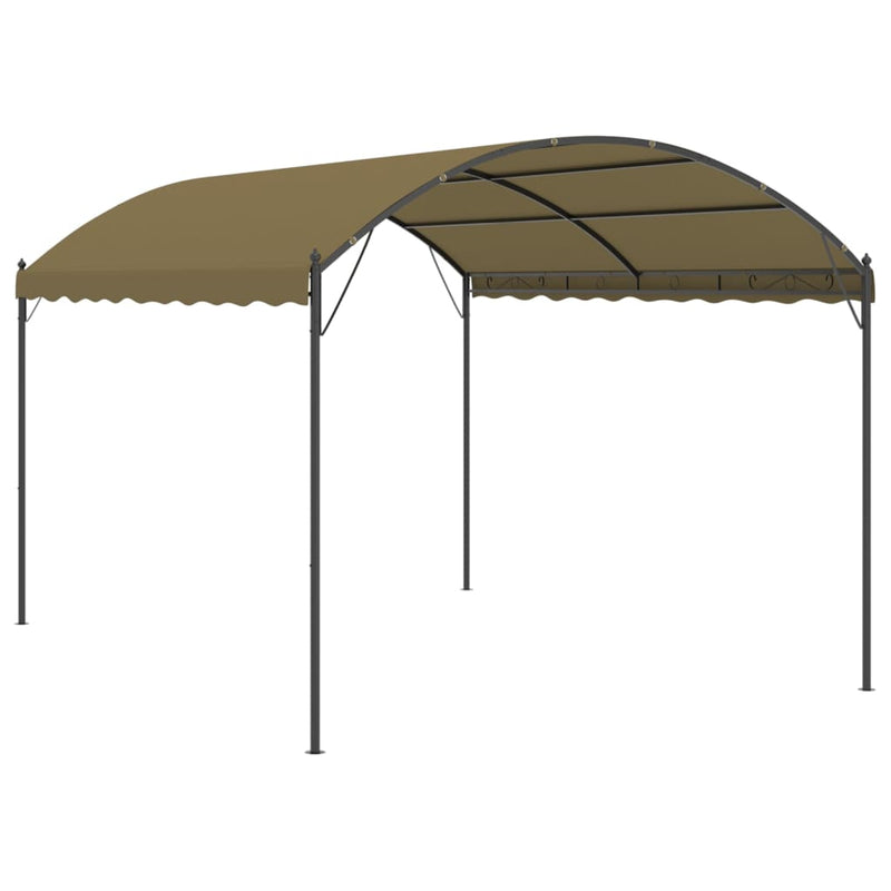Afbeelding laden in galerijviewer, VidaXL Prieel 180 g m² 4x3x2,6 m taupe

