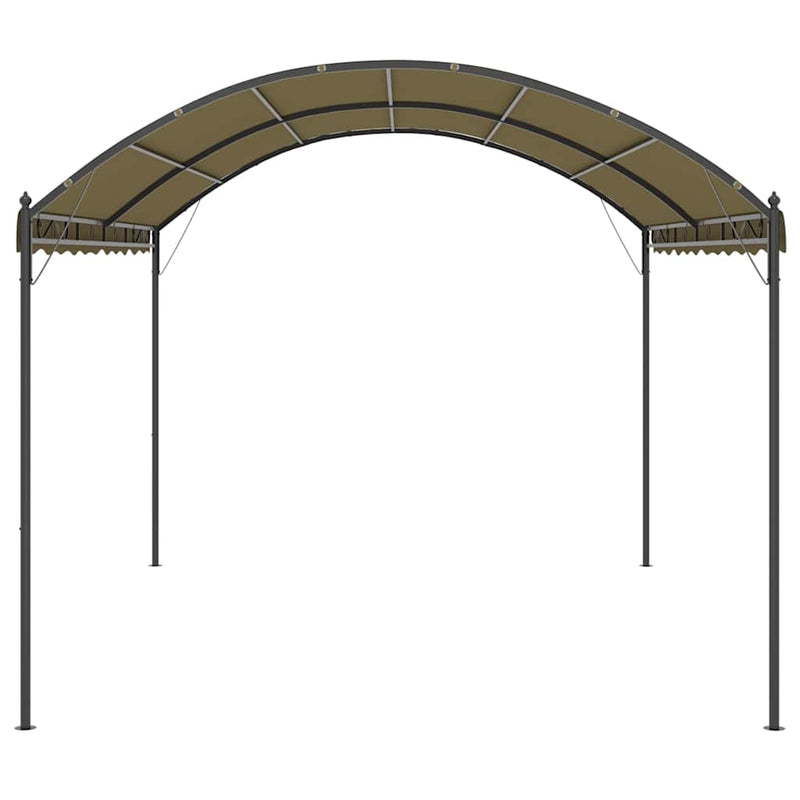 Afbeelding laden in galerijviewer, Vidaxl prieel 180 g m² 4x3x2,6 m taupe
