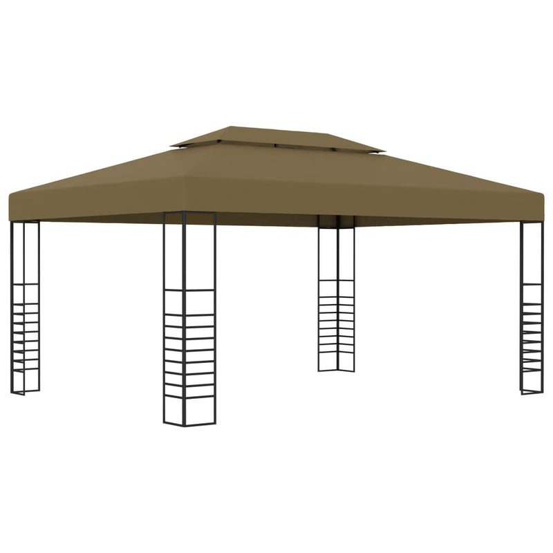 Afbeelding laden in galerijviewer, VidaXL Prieel 180 g m² 3x4 m taupe
