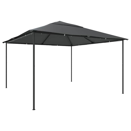 Vidaxl prieel 180 g m² 4x4x3 m antracietkleurig