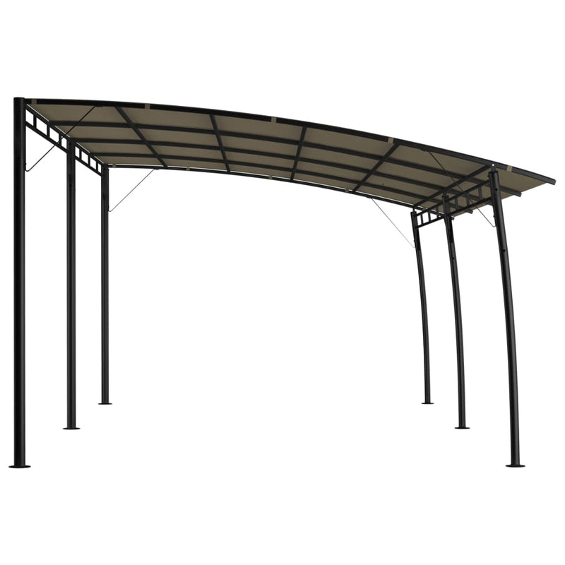 Afbeelding laden in galerijviewer, VidaXL Zonneluifel 6x3x2,55 m taupe
