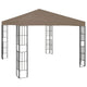 Vidaxl prieel 3x3 m taupe