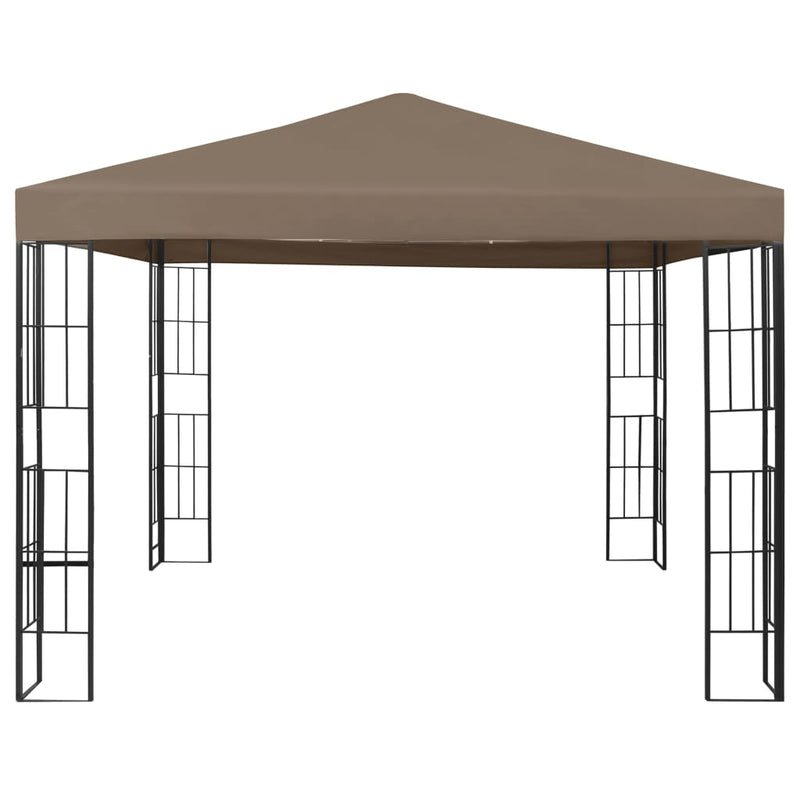 Afbeelding laden in galerijviewer, Vidaxl prieel 3x3 m taupe
