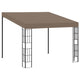 Vidaxl wandprieel 3x3 m stof taupe