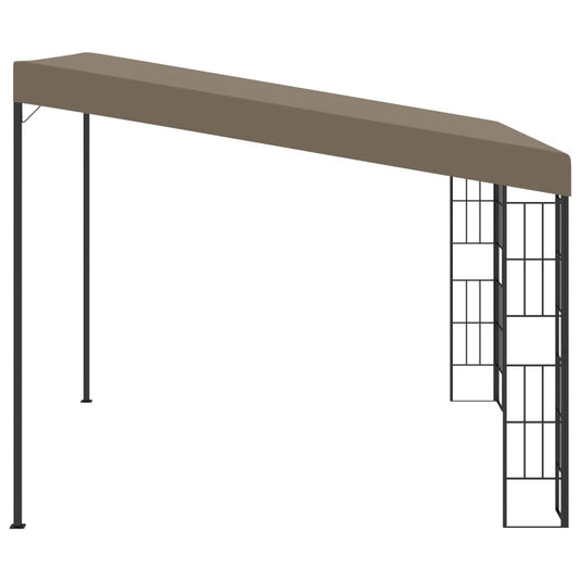 Vidaxl wandprieel 3x3 m stof taupe