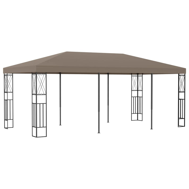 Afbeelding laden in galerijviewer, VidaXL Prieel 6x3 m stof taupe
