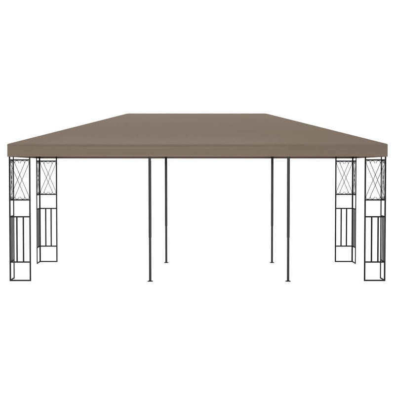 Afbeelding laden in galerijviewer, VidaXL Prieel 6x3 m stof taupe

