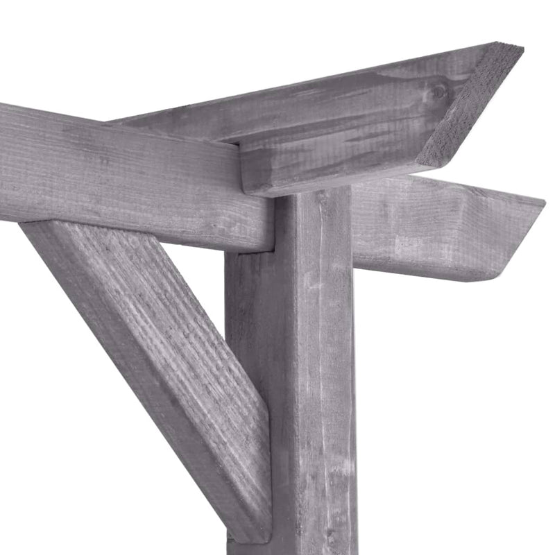 Afbeelding laden in galerijviewer, VidaXL Pergola 200x40x205 cm geïmpregneerd grenenhout grijs
