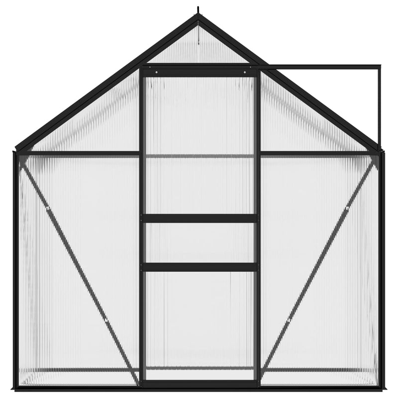 Afbeelding laden in galerijviewer, VidaXL Tuinkas 1,33 m² aluminium antracietkleurig
