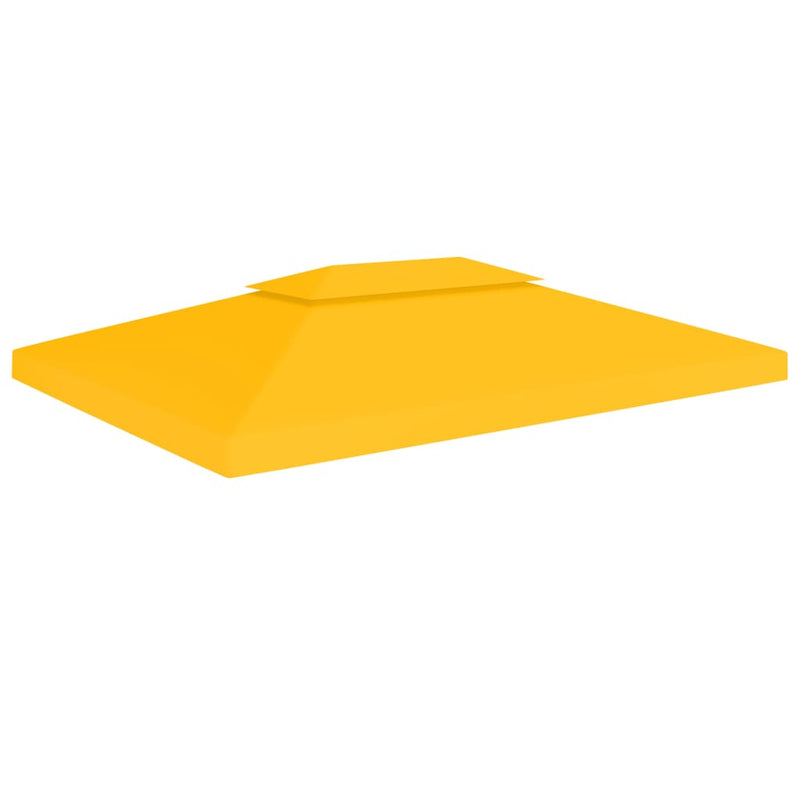Afbeelding laden in galerijviewer, Vidaxl prieeldak 2-laags 310 g m² 4x3 m geel
