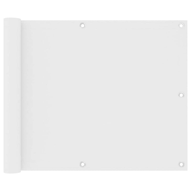 Afbeelding laden in galerijviewer, Vidaxl balkonscherm 75x600 cm oxford stof wit
