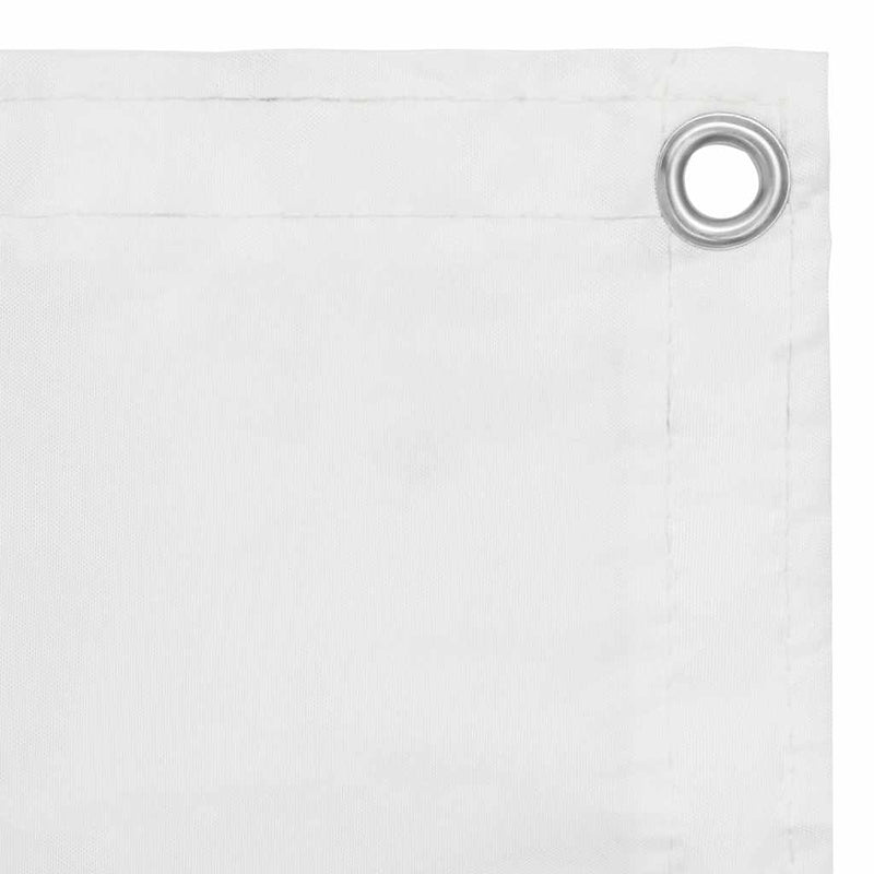 Afbeelding laden in galerijviewer, Vidaxl balkonscherm 75x600 cm oxford stof wit
