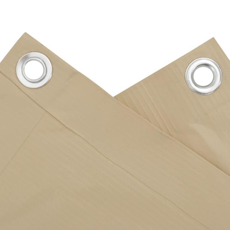 Afbeelding laden in galerijviewer, Vidaxl balkonscherm 75x500 cm oxford stof beige
