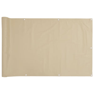Vidaxl balkonscherm 120x400 cm oxford stof beige