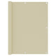 Vidaxl balkonscherm 120x300 cm oxford stof crème