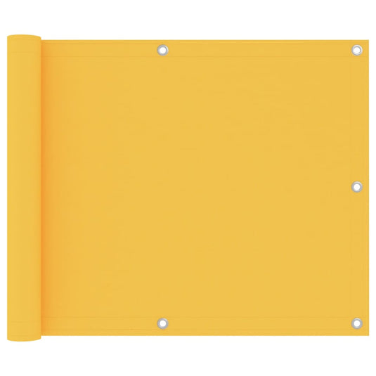 Vidaxl balkonscherm 75x300 cm oxford stof geel